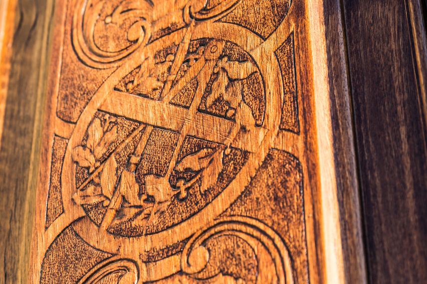 Freemasonry door entrance detail